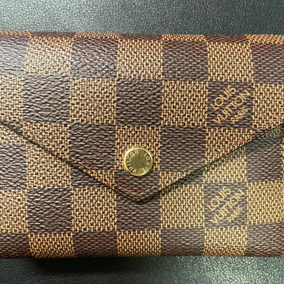 LV Victorine Wallet - Damier Ebene+Rouge Interior - Picture 2 of 6
